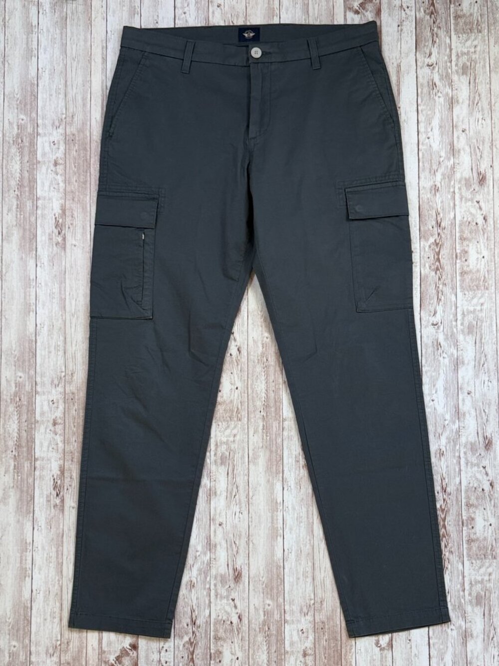 Dockers Slim Fit Tapered Cargo Pants Men's Dark Gray sz 33 x 32 Smart 360 Flex